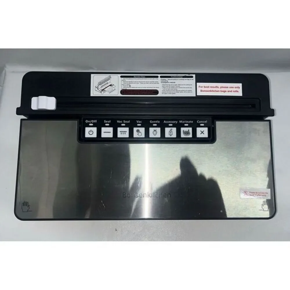 Bonsenkitchen VS3201 Silver Black‎ Stainless Steel Food Vacuum Sealer Machine
